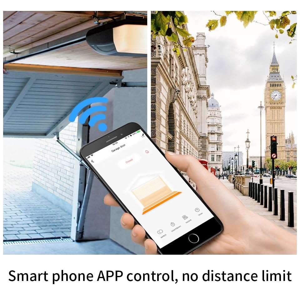 Motore Cancello Scorrevole, L'apriporta del garage realizza l'APP for smartphone for controllare l'apertura e la chiusura automatica della porta(F350G)