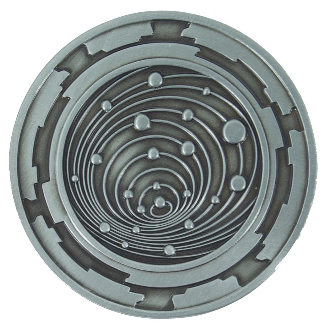 Paladin Roleplaying Scifi D2 Coin - Gunmetal Silver Color