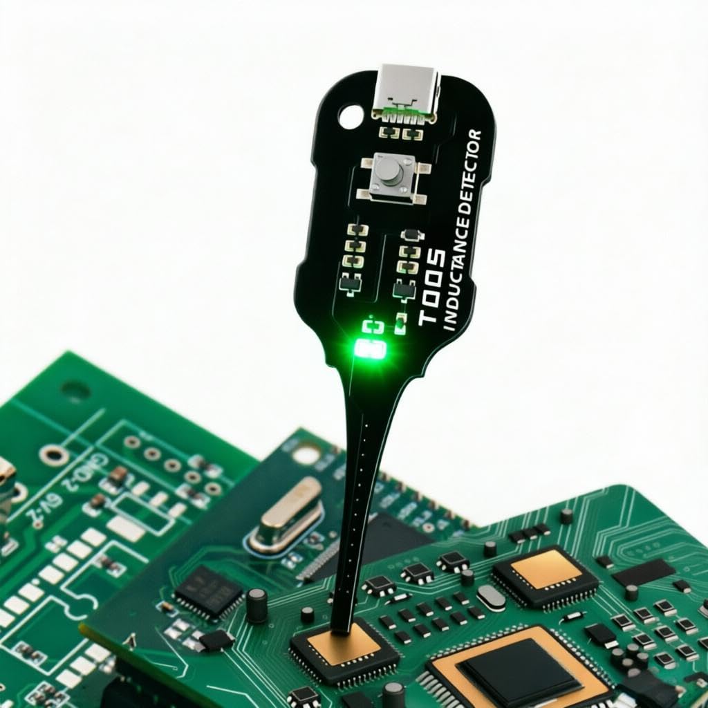 Tester Induttori Circuito Portatile Tester di Induttanza per Induttori Tester Bobina Scheda Madre Induttanza Rilevatore di Test per Riparazione PCB Manutenzione Elettronica