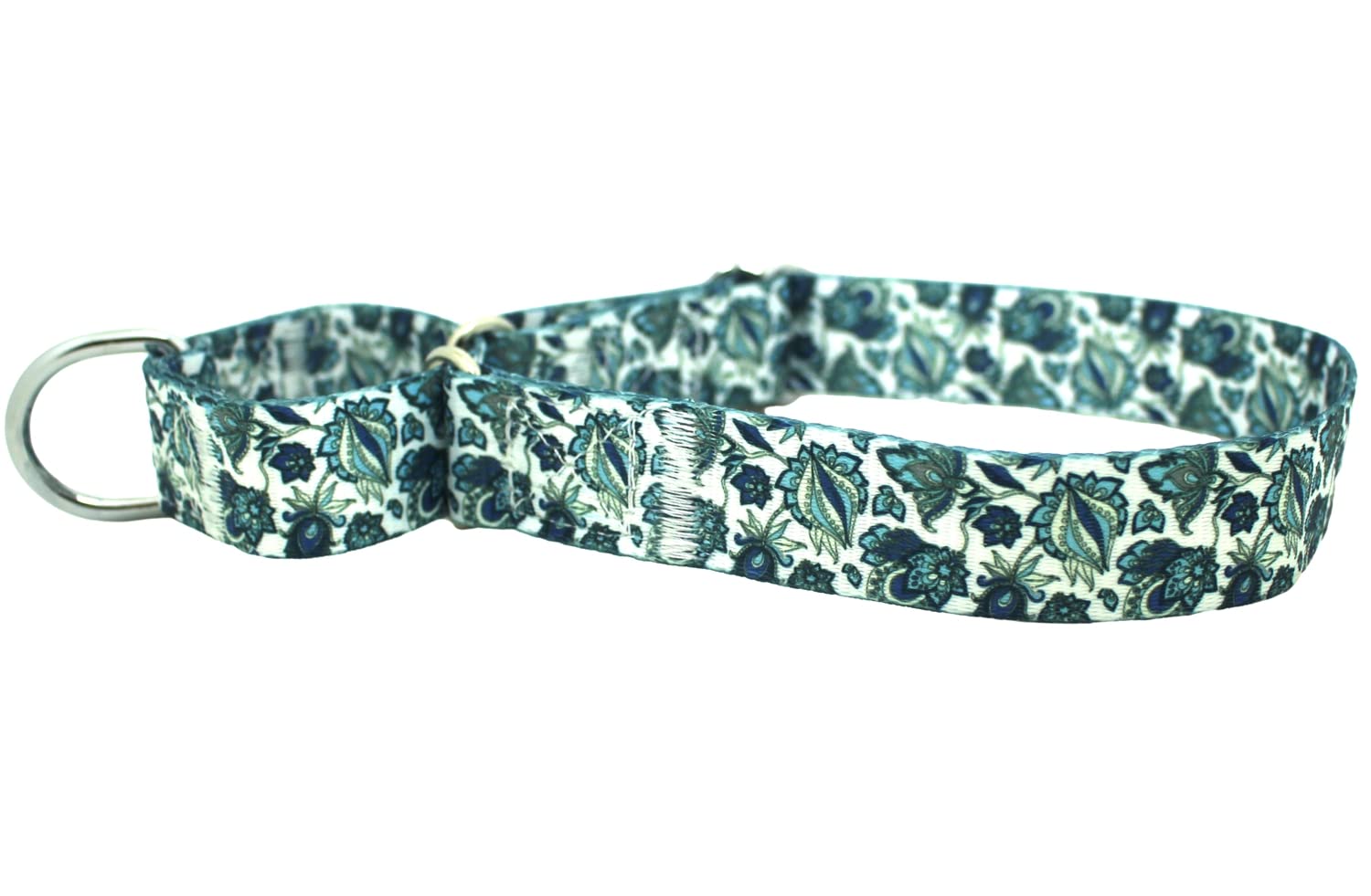 haoyueer Martingale-Hundehalsband aus strapazierfähigem Nylon, verstellbar, für Spaziergänge, Training, Jungen und Mädchen, Größe XL: 53–62 cm, Blau