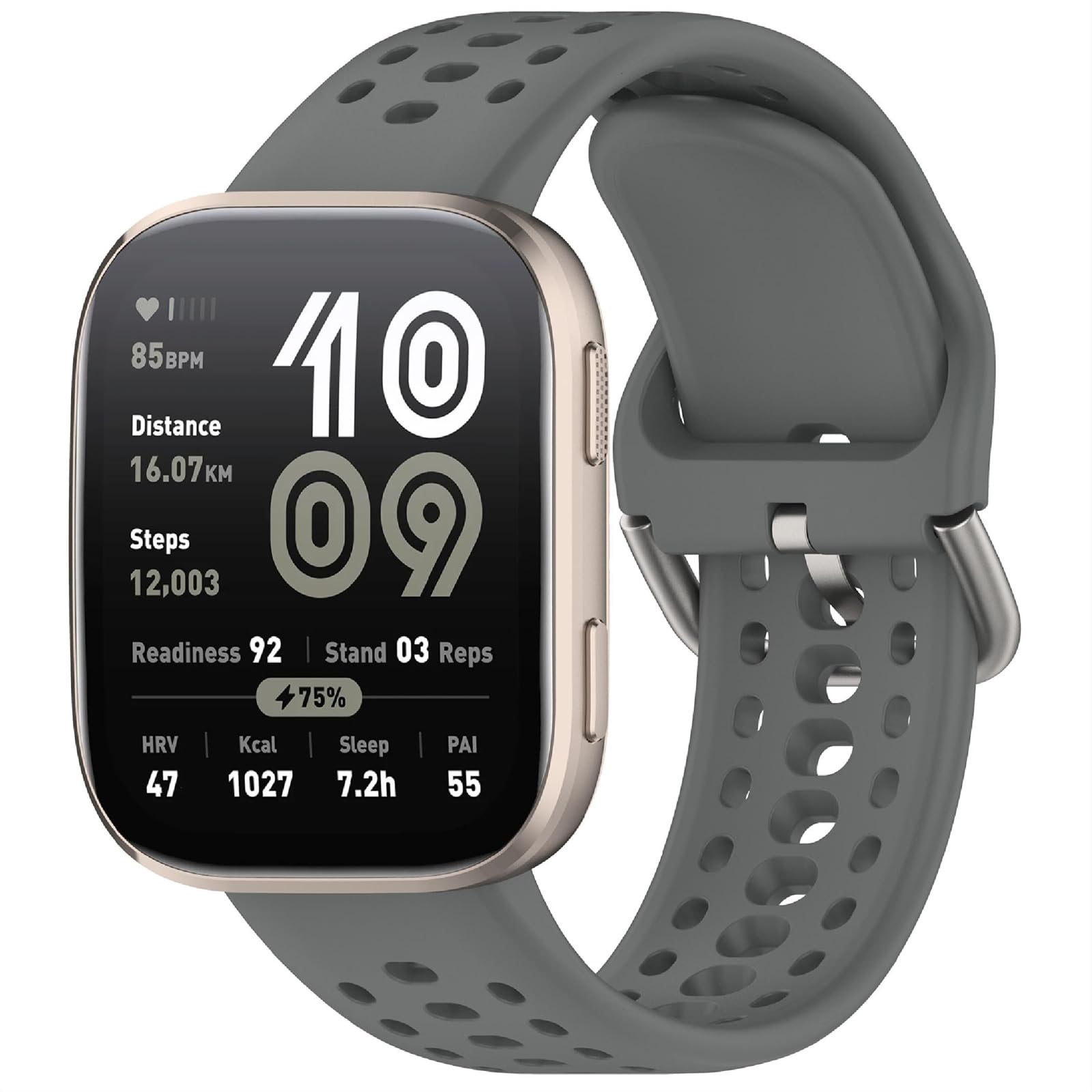 GIOPUEY Correas Compatible con Amazfit Bip 6/Bip 5/5 Unity/Balance/Balance 2, Suave silicona La Correa [Resistente al Desgaste] [Transpirable] Pulsera