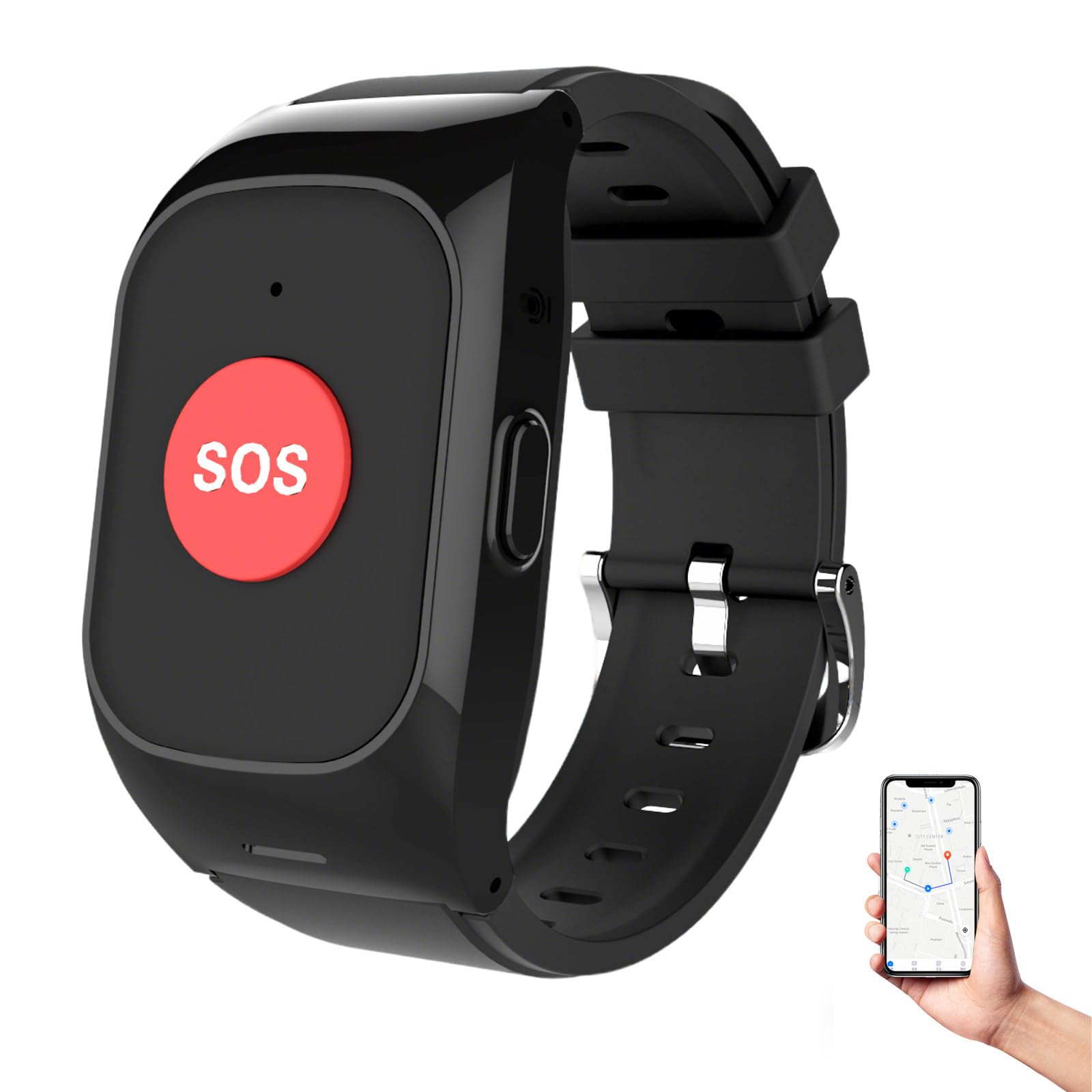 LRPMGZYoe Fall Detection Personal Alarm Watch GPS Tracking & SOS Buttons