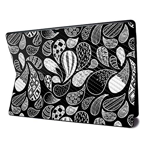 Image of MightySkins Carbon Fiber Skin for Microsoft Surface Pro X - Drops | Textured Carbon Fiber Finish | Easy to Apply, Remove, and Change Styles | Made in The USA