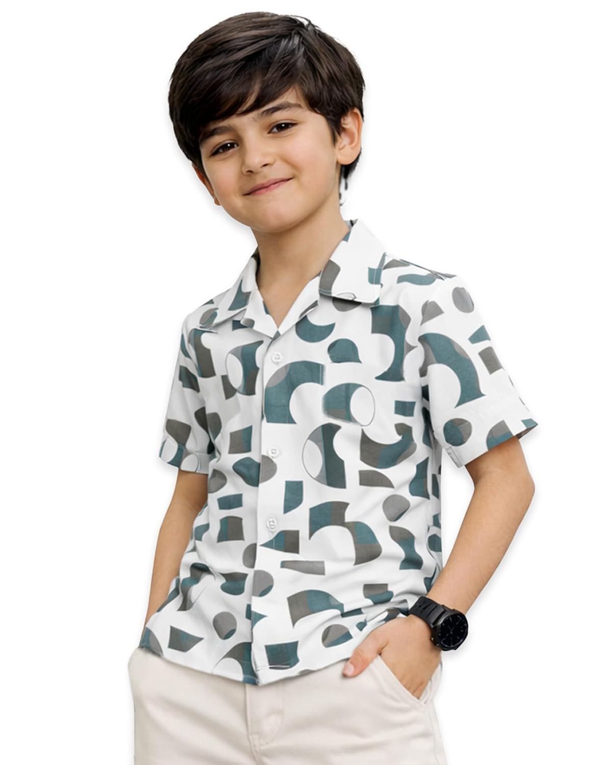 Kuchipoo Boys Printed Collar Shirt | Half Sleeve Casual Shirt | Stylish Summer Wear for Boys - Review, Price and Buying Guide