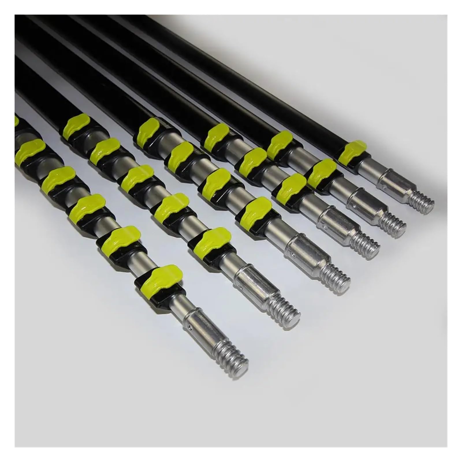 Telescopic Rod For 24-Foot Aluminum Cleaning Pole With Flip Cam Lock Mechanisms