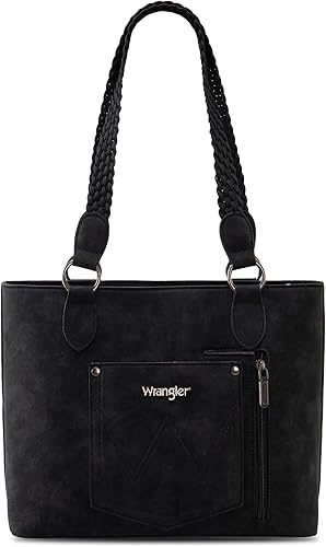 Miniatura 5 de Wrangler Bolso de mano desgastado para mujer, bolso occidental con múltiples bolsillos, bolso de mano y bolso de hombro