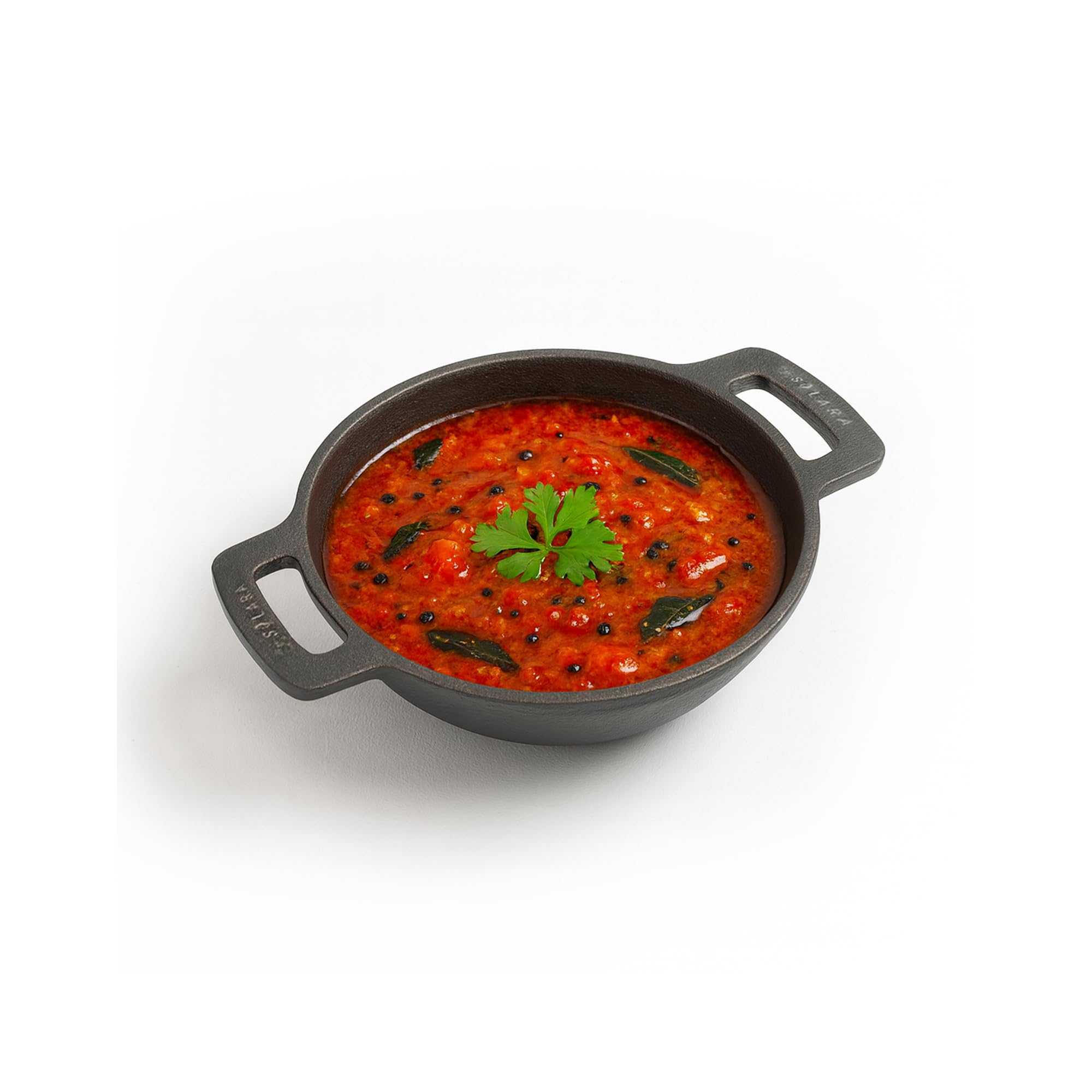 SOLARA Pre Seasoned Cast Iron Kadhai 7 Inch(17 CM), Ready to Use Deep Frying Kadhai, Naturally Nonstick Cast Iron Kadai with Flat Handles, 1 LTR, 100% Pure and Toxin-Free, No Chemical Coating-image-23