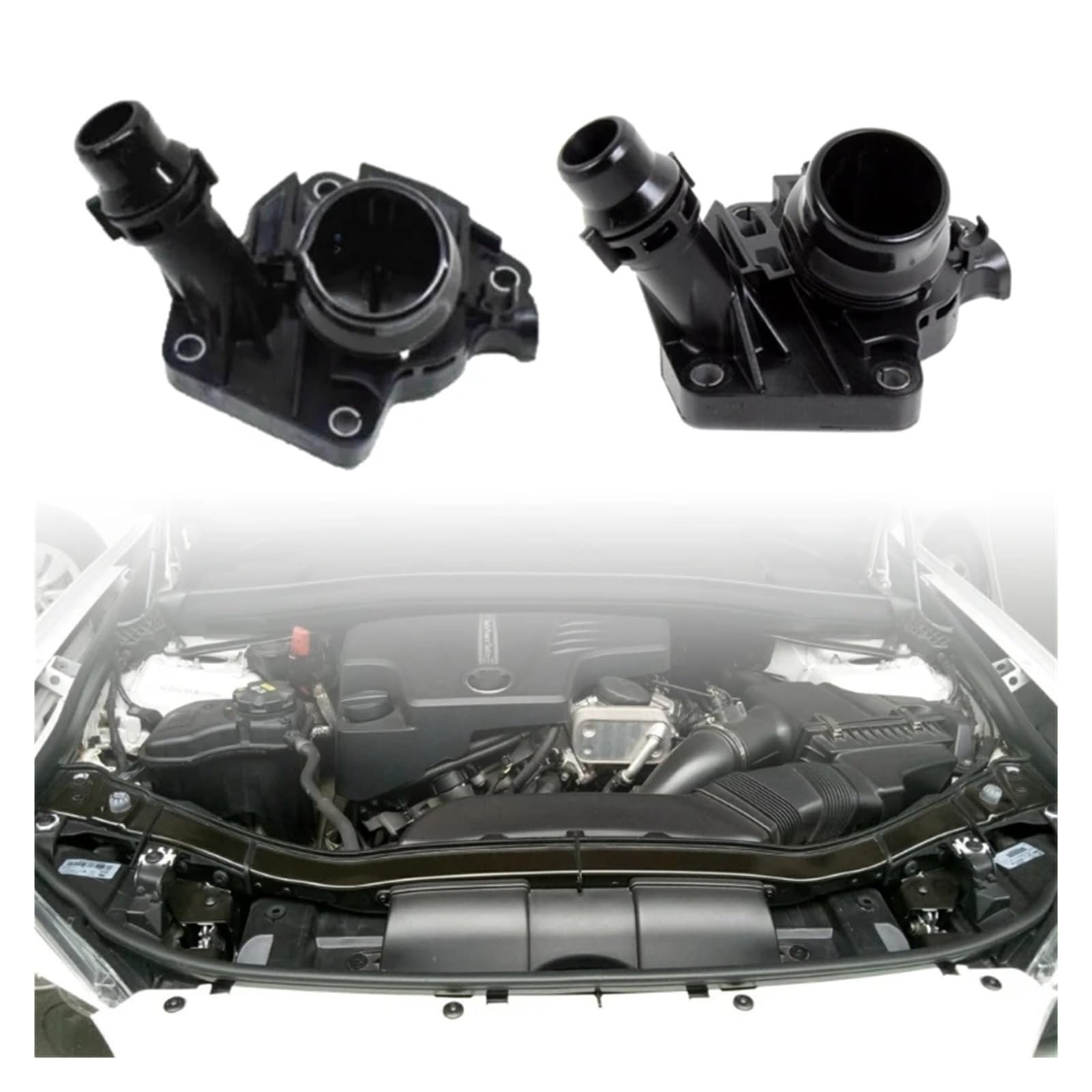 para F10 para F25 F26 11518577895 Termostato de Coche Brida de refrigerante de Agua Control de climatización Termostato de refrigerante del Motor Termostato de refrigerante del Coche