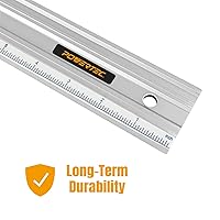 Vista 3 de POWERTEC Bordes rectos de 18 pulgadas, rectos hasta dentro de 0.001 pulgadas más de 18 pulgadas, mecanizados planos, herramientas de carpintería