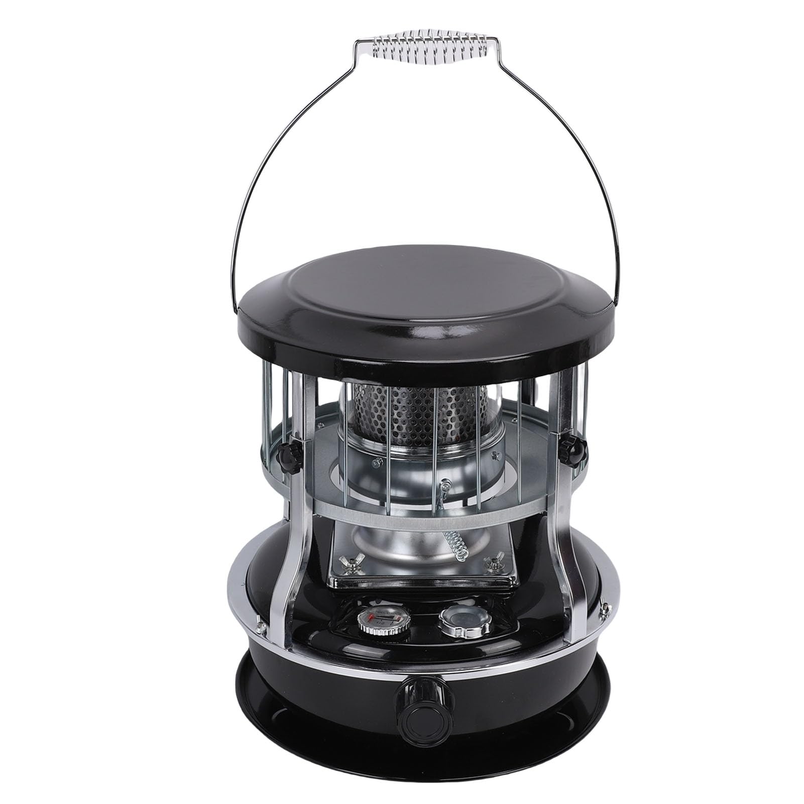 Dioche Calentador de Queroseno Portátil Calentador de Queroseno Portátil 2600W 9000BTU 4.6L Altura Ajustable para Uso en Interiores y exteriores: Ideal para Acampar, Tiendas de Campaña, Pesca en
