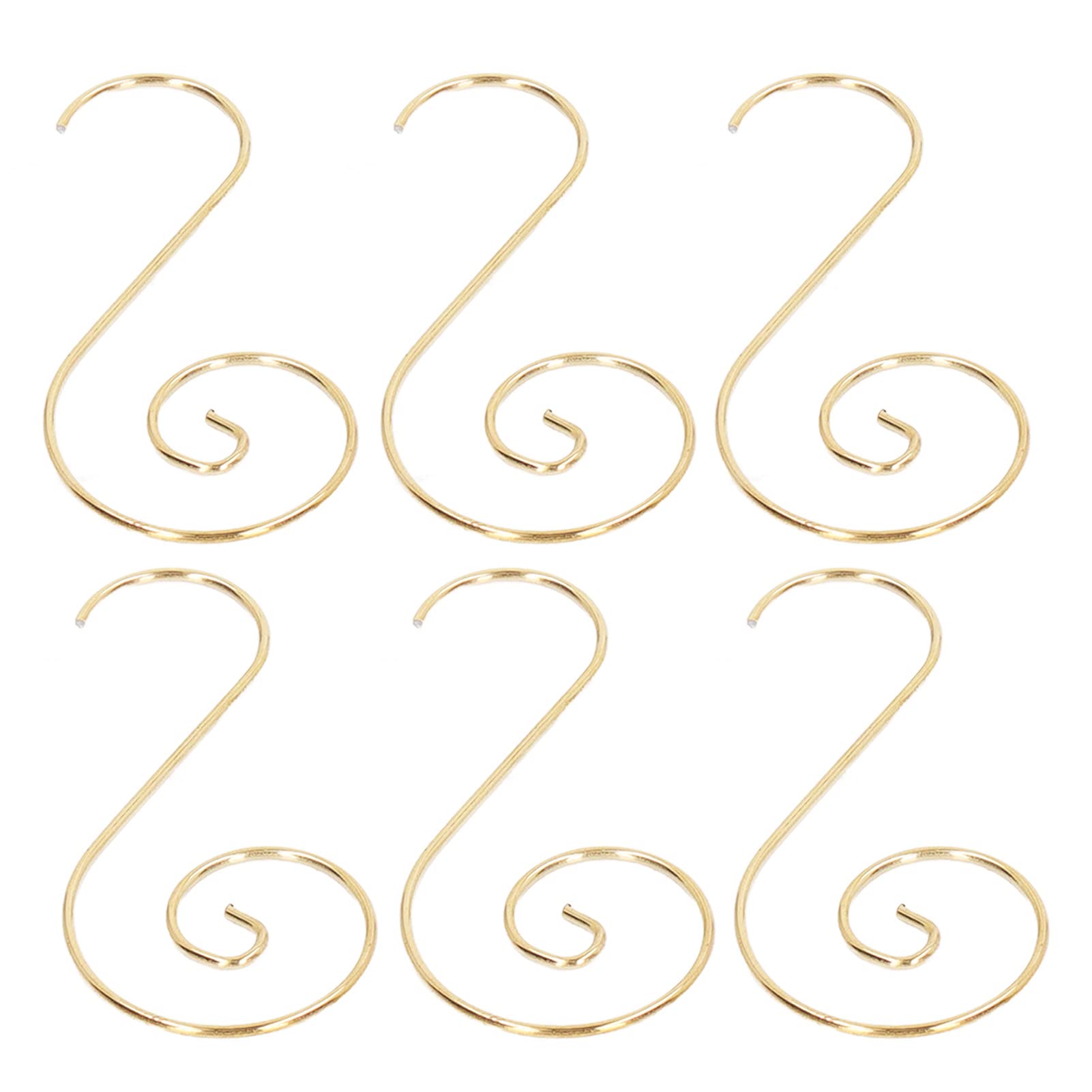 Respicefinem 600Pcs Ornament S Hooks Set Made of Stainless Steel No ing Decorative S Shaped Hooks Ideal for Christmas and Various Occasions (Gold)