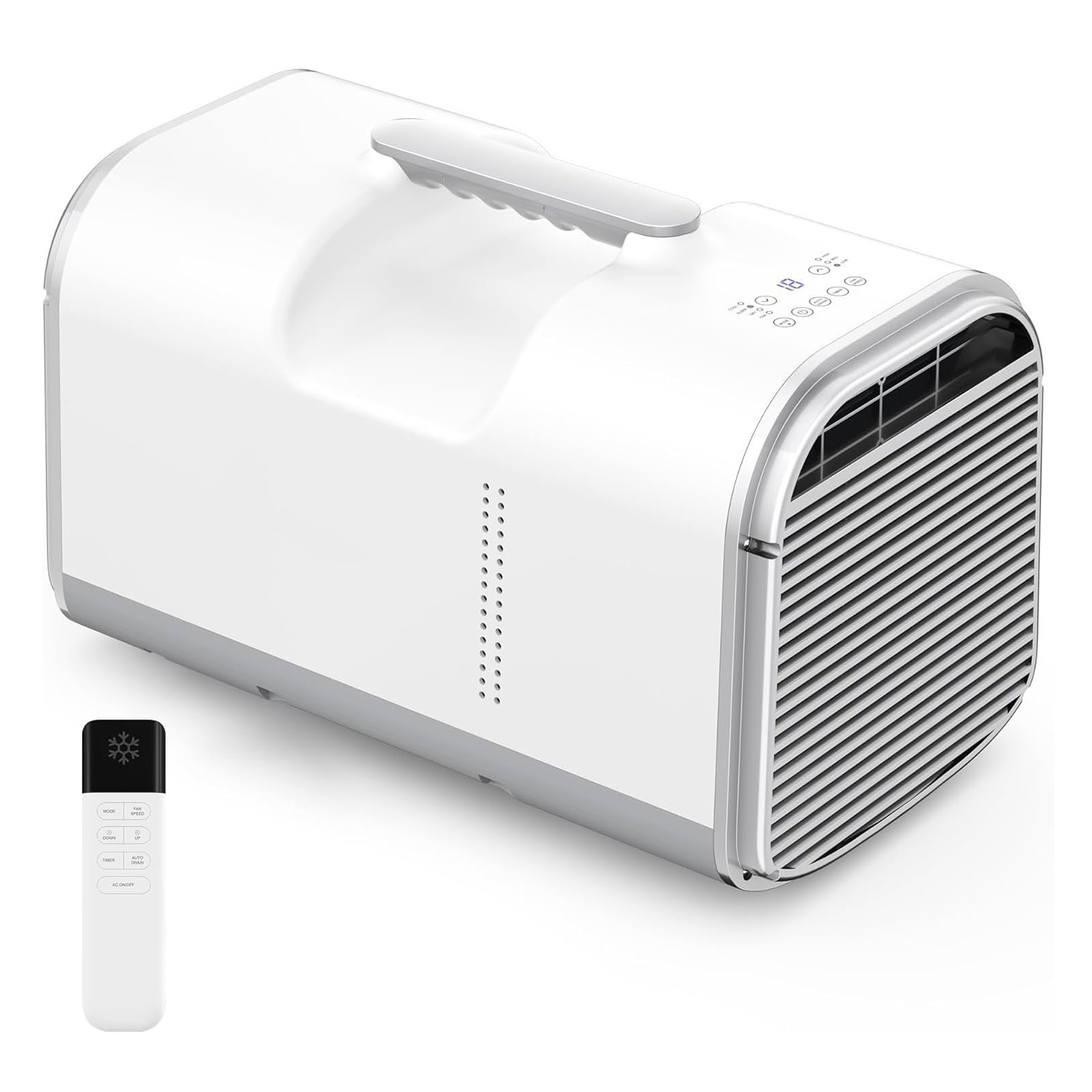 Vunhex T1-Pro 4400/5100 Btu Portable Air Conditioner, 330/400W Fast Cooling Inverter Mini Ac Unit With Four Modes, Low Power 330/400W, Quiet 42Db Ac Unit For Camping, Tent, Rv, Car, Truck, Indoor(T1-Pro)