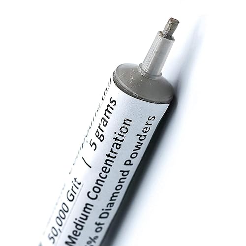 Miniatura 106 de TechDiamondTools - Pasta de pulido compuesto de diamante, grano de 5,000, 2-3 micrones para mármol, vidrio, metal, joyería, resina, plata, cromo