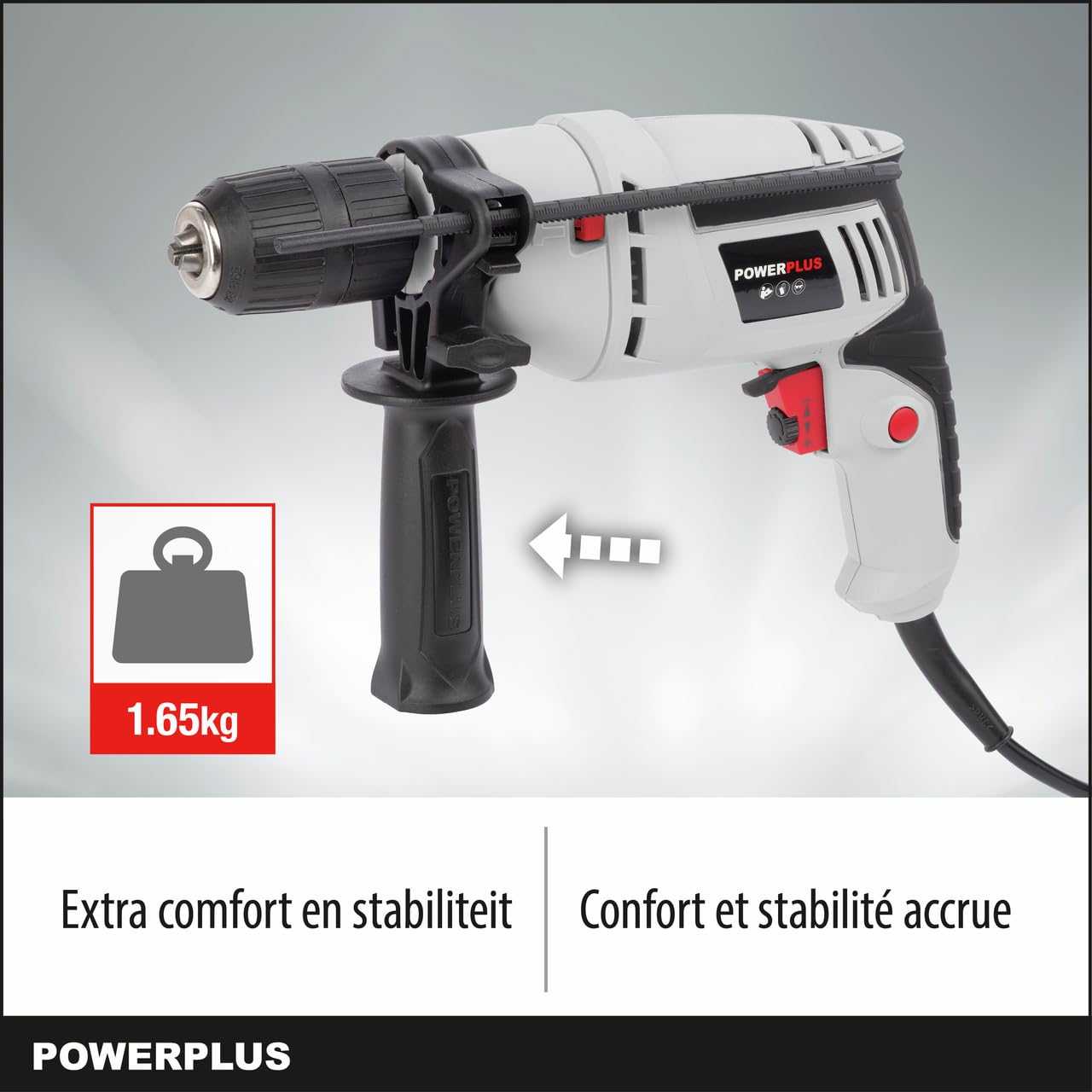 Taladro Percutor Eléctrico con cable Powerplus POWC10200 600w