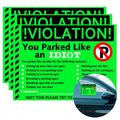 You Parked Like an Idiot rWlXXebJ[ 7.5x5.5C` Multi Reasons ᔽ ԃm[g ʔx zCȂ MOMtg XgbLOlߕ 50 (O[)
