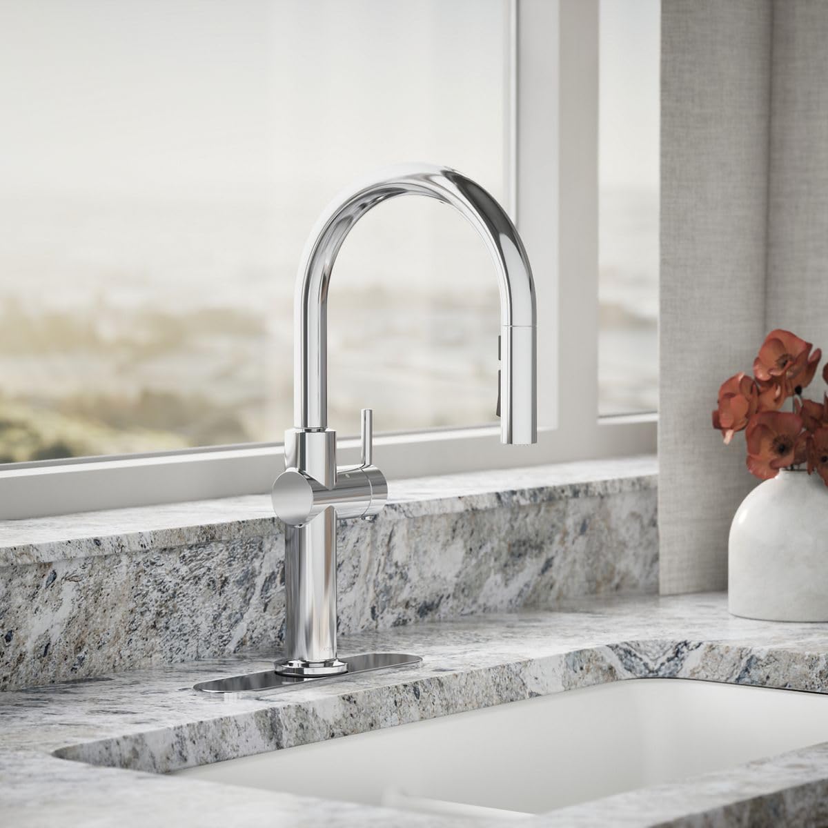 カウンター KOHLER | 22974 | Crue™| Touchless pull-down kitchen sink faucet
