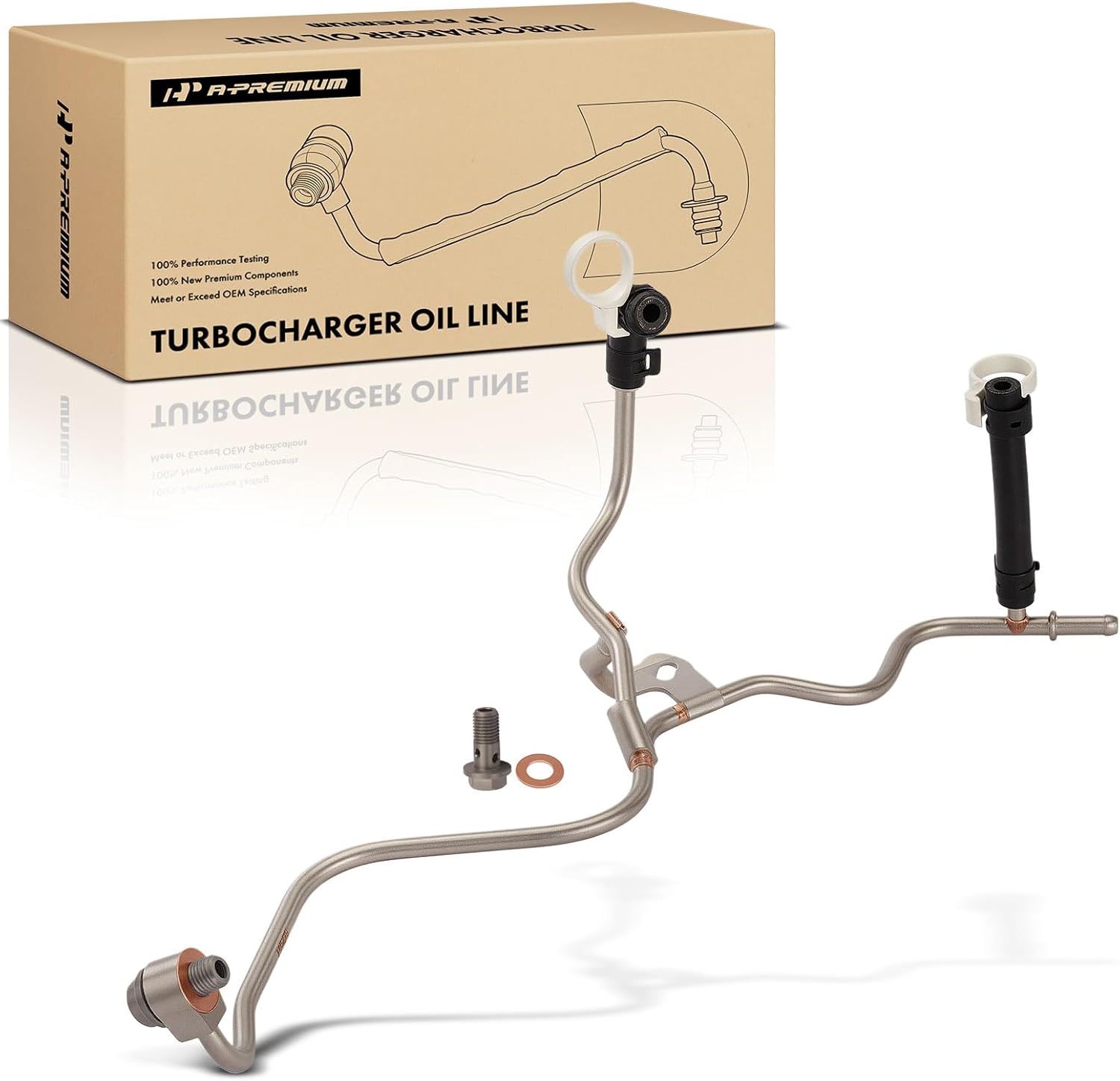 A-Premium Turbocharger Coolant Line Compatible with Chevrolet Malibu 2016-2022 2024-2025, 1.5L, Return