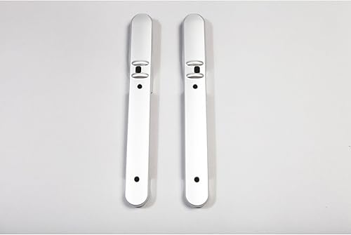 Rugged Ridge 11151.16 - Moldura de manija de puerta, delantera, plata cepillada, compatible con Jeep Wrangler JK 2007-2010