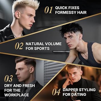 Karseell Hair Clay for Men, PremiumHair Styling Clay with Strong Hold and Matte Finish, for All Hair Types 3.4 Ounces