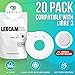 Lexcam Adhesive Patches Compatible with Freestyle Libre 3 – Pack of 20 – Waterproof, Clear Overpatches for Continuous Glucose Monitoring, Stays Secure for 14+ Days, Sensor is NOT Included