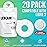 Lexcam Adhesive Freestyle Libre 3 Only Sensor Covers - Pack of 20 Patches, Waterproof, Transparent Cover w/Hole in Middle for Continuous Glucose Monitoring Device, Sensor is NOT Included