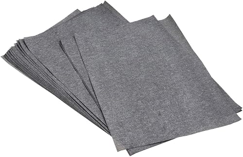 STOBOK Papel de transferencia de 100 hojas de papel de calco de grafito negro gris para pintar proyectos de dibujo para facilitar la transferencia