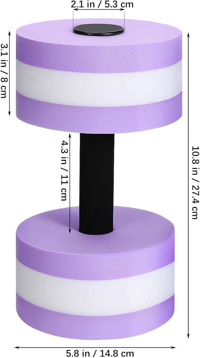 Kisangel 2pcs Mancuernas Acuáticas para Ejercicio en Agua miniatura 2