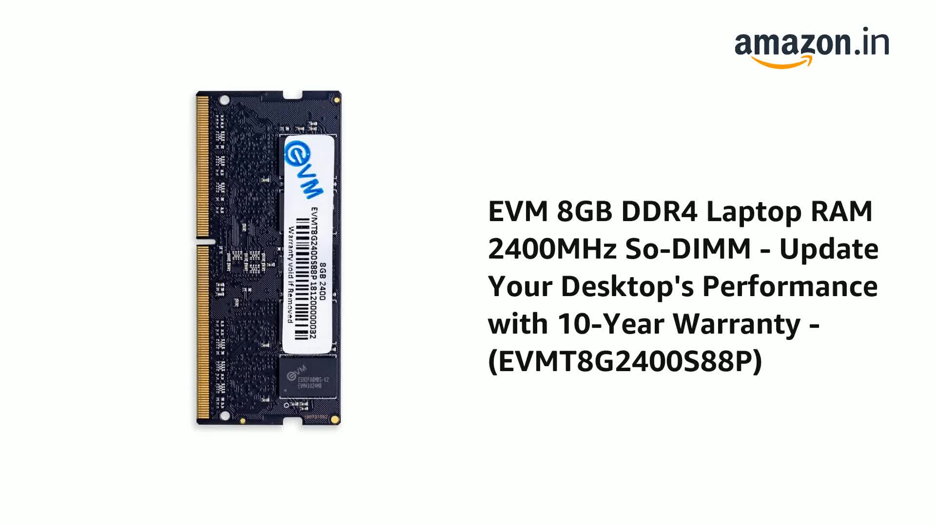 EVM 8GB DDR4 Laptop RAM 2400MHz So-DIMM