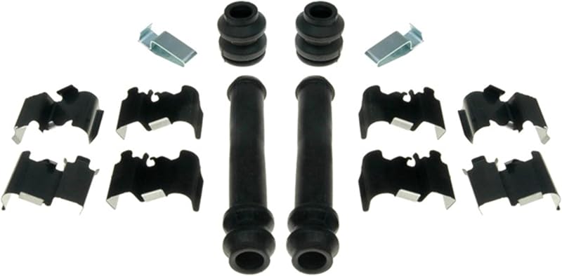 Kit de ferragens do cáliper de freio a disco dianteiro ACDelco Gold 18K2004A com grampos, coifas e vedações – 1 kit