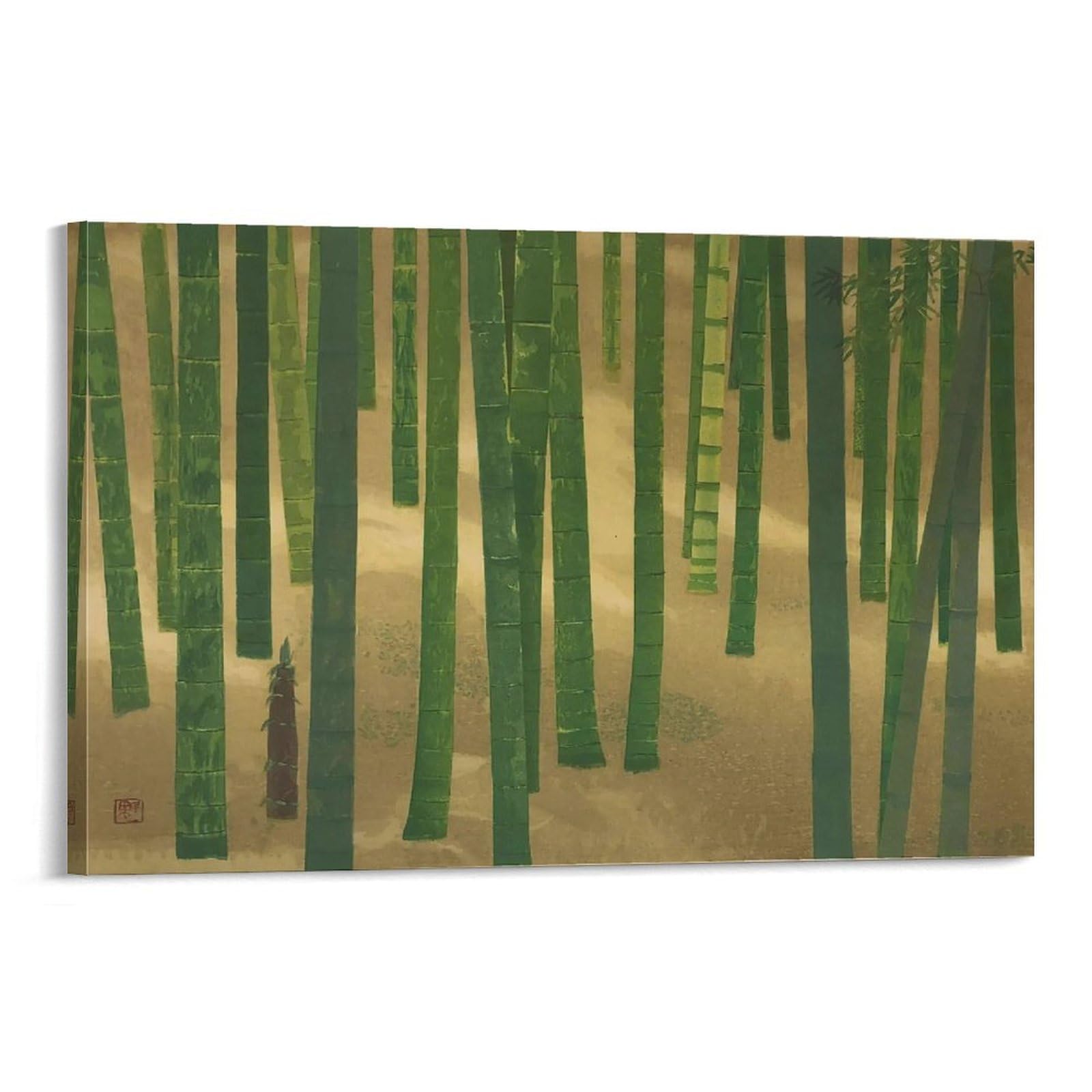 Amazon.co.jp: 東山魁夷「竹林」風景画有名画家、版画家、作家アール