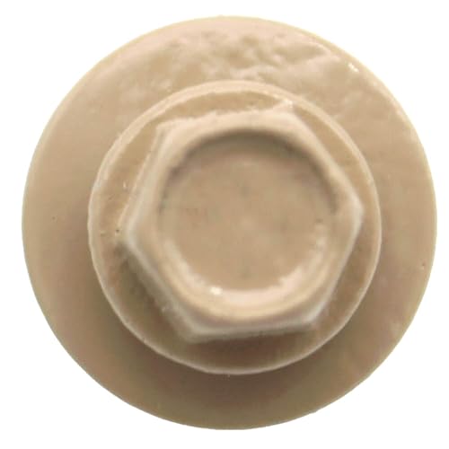 Miniatura 3 de Tornillos de techo de metal #14 (250) tornillos x tornillo de techo de hoja de cabeza hexagonal de 1 pulgada. Tornillos de metal