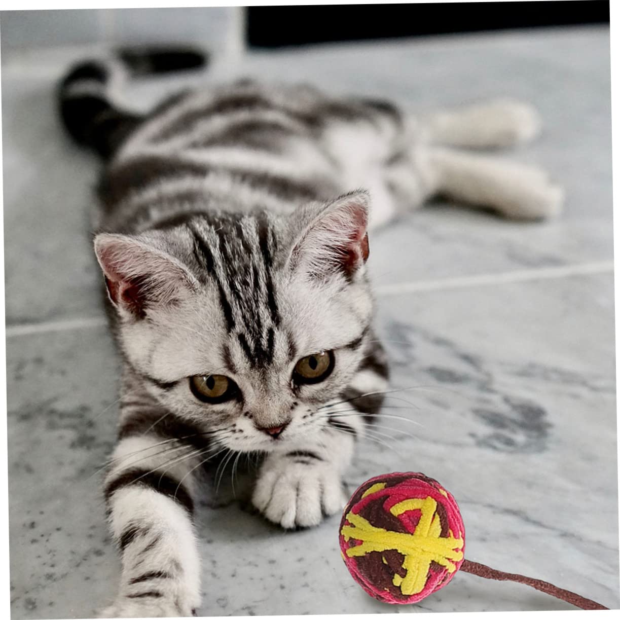 SUPVOX 25pièces Balles Colorées avec Clochettes pour Chats Jouets Portables Amusants pour Chatons Et Accessoires De Jeu pour Chats Style Mixte