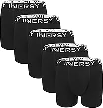 INNERSY Boys' Soft Boxer Shorts Viscose Underwear Boys Retro Shorts Children 116-176 Pack of 5