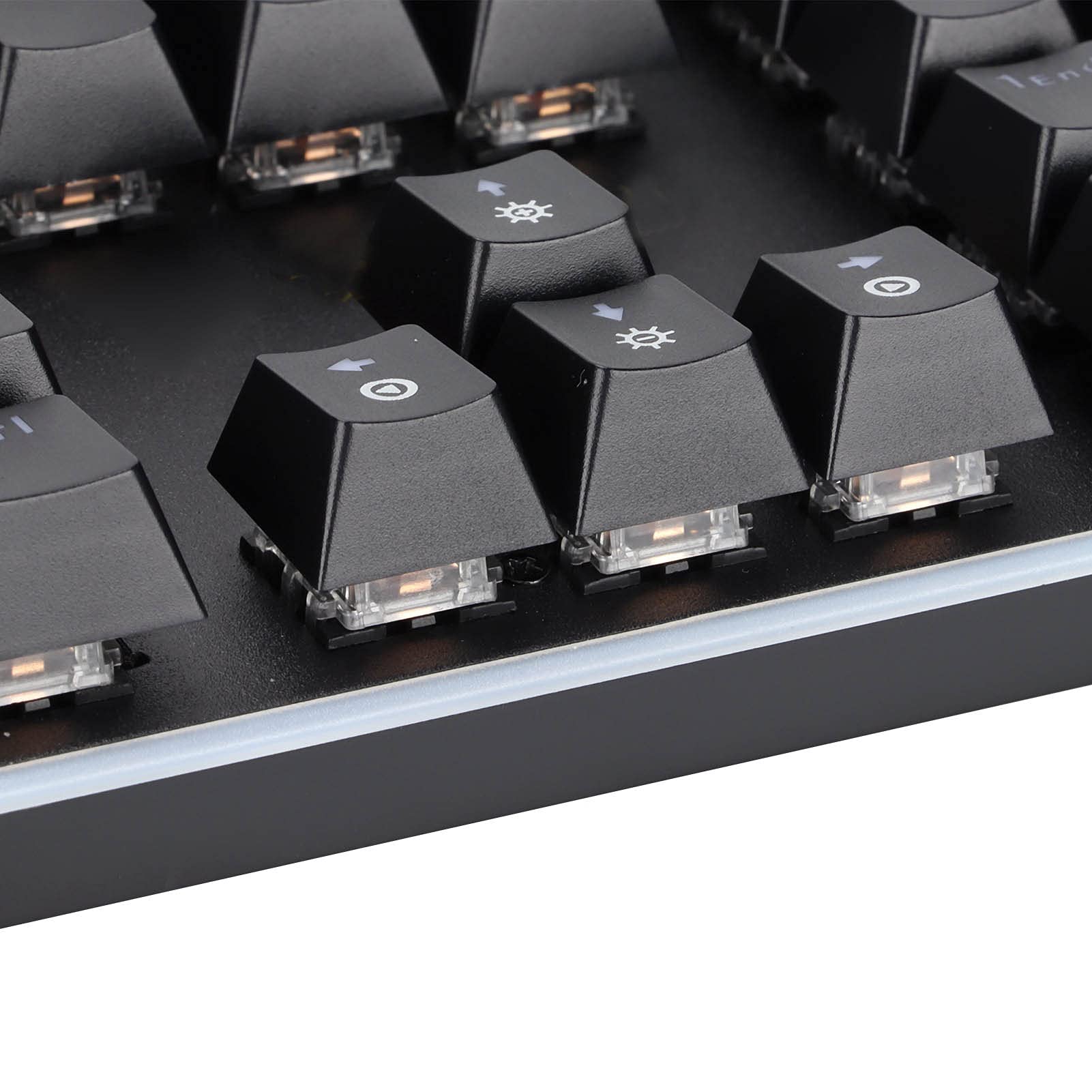 Przewodowa Klawiatura USB ze 104 Klawiszami, Zapewniająca Czysty Dźwięk i pyłoszczelną konstrukcję, Kolorowy System RGB, dla Graczy i Pracowników Biurowych