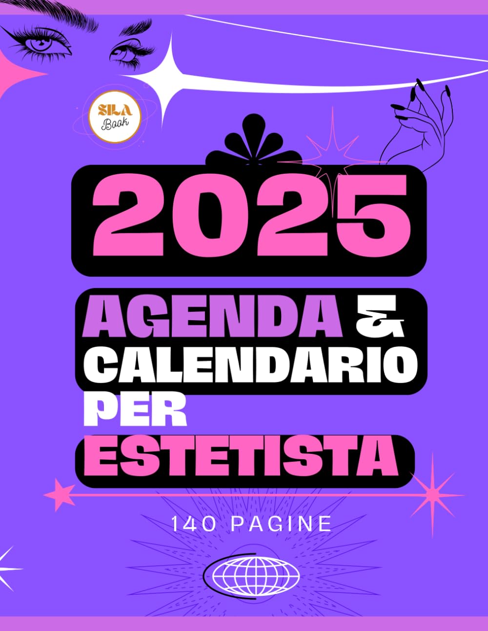 Agenda 2025 esthéticienne calendrier de planification institut