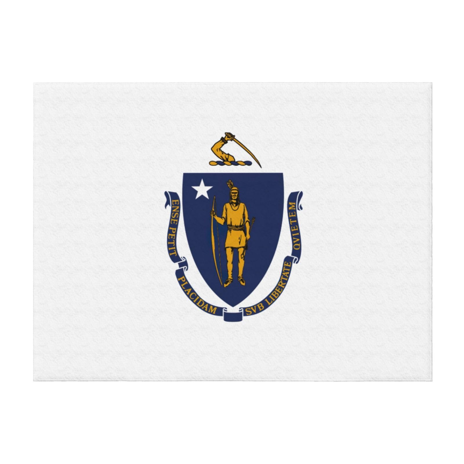 Couverture drapeau Massachusetts légère toutes saisons pour lit et canapé