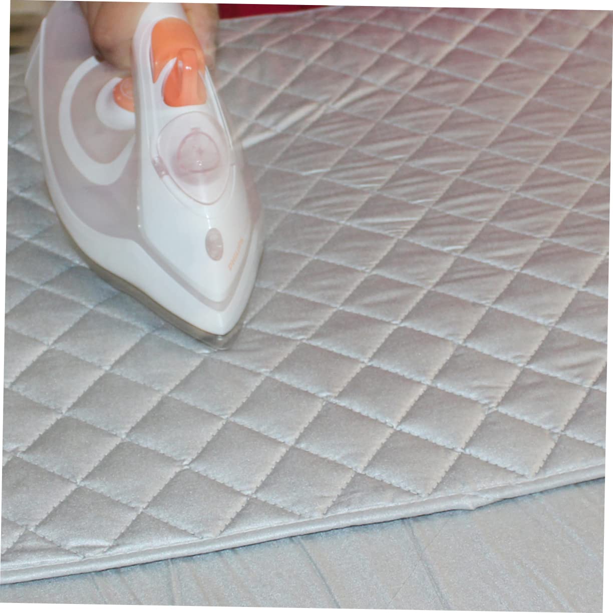 OUNONA Ironing Blanket Iron Board Cover Laundry Pad Dryer Mat Heat Resistant Pad Ironing Mat Alternative Grey Cotton