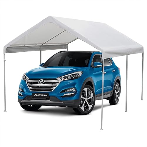 King Canopy Toldo universal de 10 pies por 13 pies, marco de acero de 1 38 pulgadas, 6 patas, blanco, C61013PC