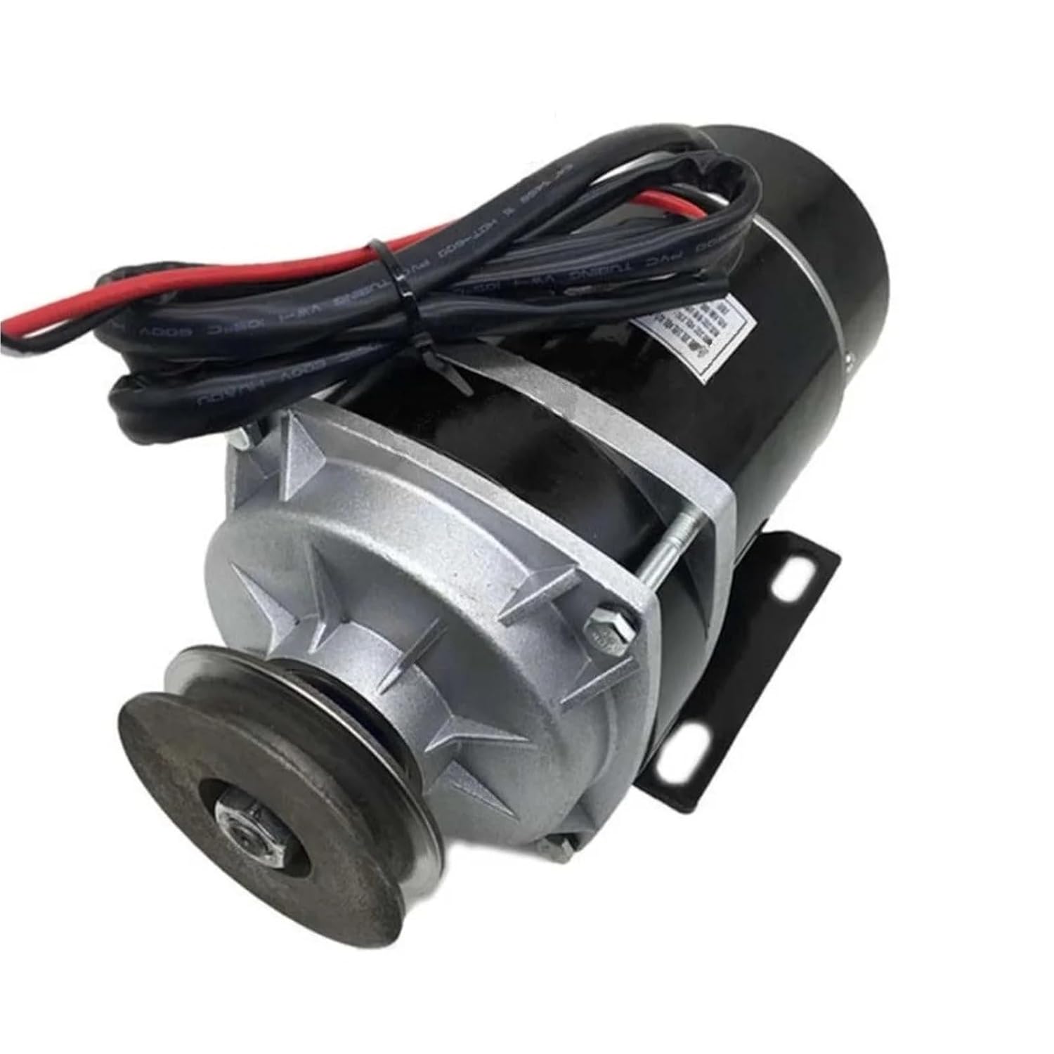 450W 500w 24V 36V 48V DC Brushed Gear Motor Belt Pulley, Brush Motor Direct Current Permanent Magnet Brush Motor MY1020ZXF(450W 48V)