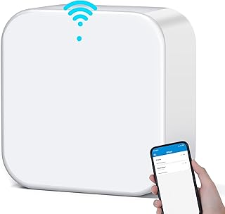 Zowill Smart Lock WiFi G2 Gateway, Remote Control & Management for Smart Door Lock Via DDLock APP, Wi-Fi Bridge Compatible with Alexa & Google Home for Voice Control