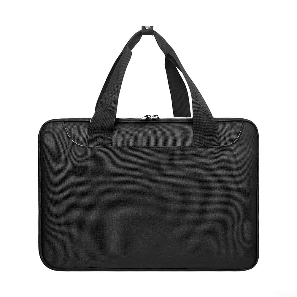 Trousse de rangement pour outils de tatouage avec double couche de rangement, sangles internes fixes et poignées portables pour la protection des machines et accessoires