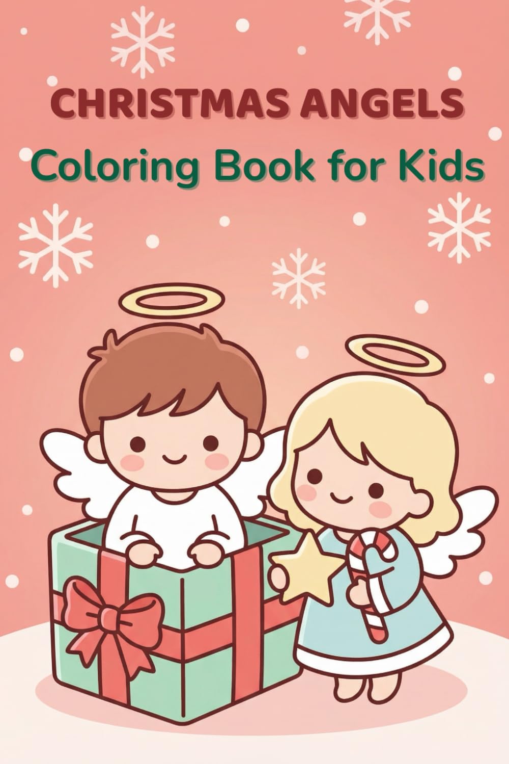 Christmas Angels Coloring Book for Kids: 20 Cute and Easy Christmas Angel Coloring Pages for Kids Ages 4–8 (Simply Bold Coloring Books Series)