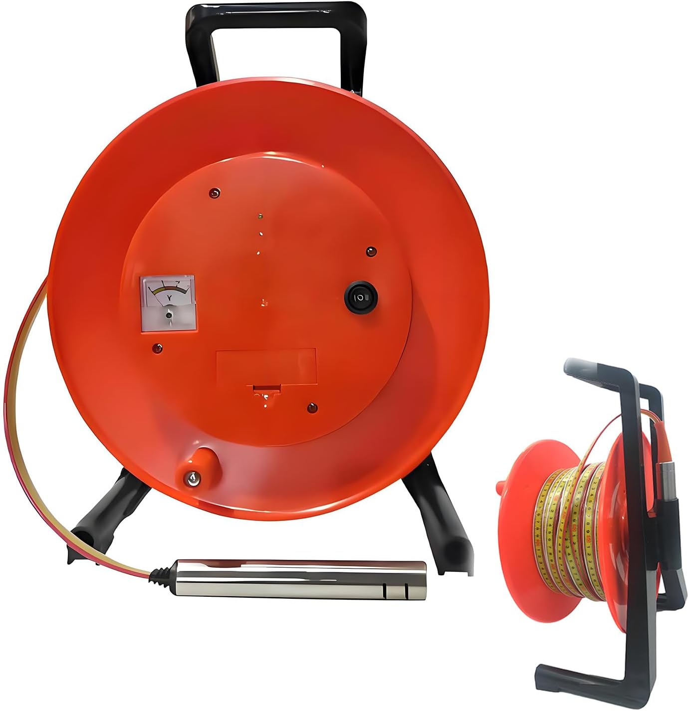 Deep Well Water Level Meter Indicator with Stainless Steel Probe and Steel Tape,Groundwater Levels Measuring Instrument,Groundwater Gauge Levels Measuring Instrument 10m(32.8ft)