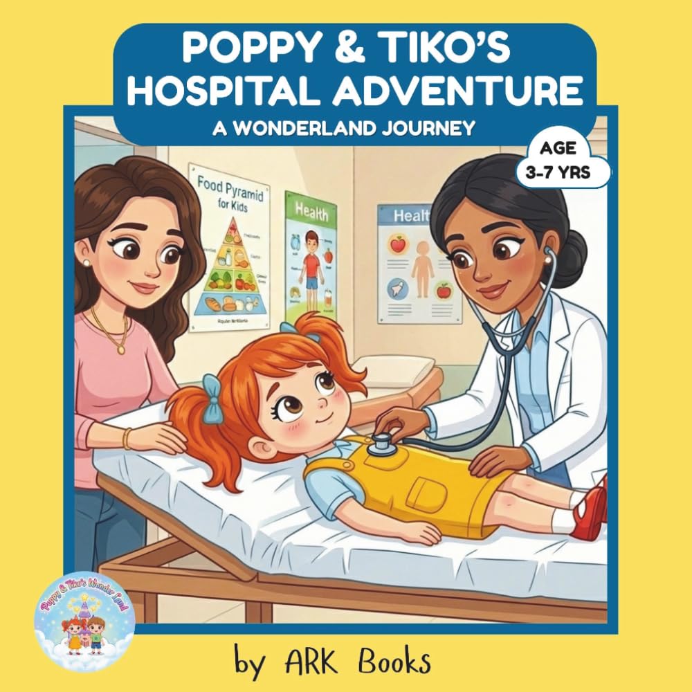 Poppy & Tiko's Hospital Adventure: A Gentle Doctor Visit Story for Kids | Helps Reduce Fear of Doctors & Builds Confidence | Ages 3–7 | 8.5 x 8.5 inches, 32 pages | Picture Book