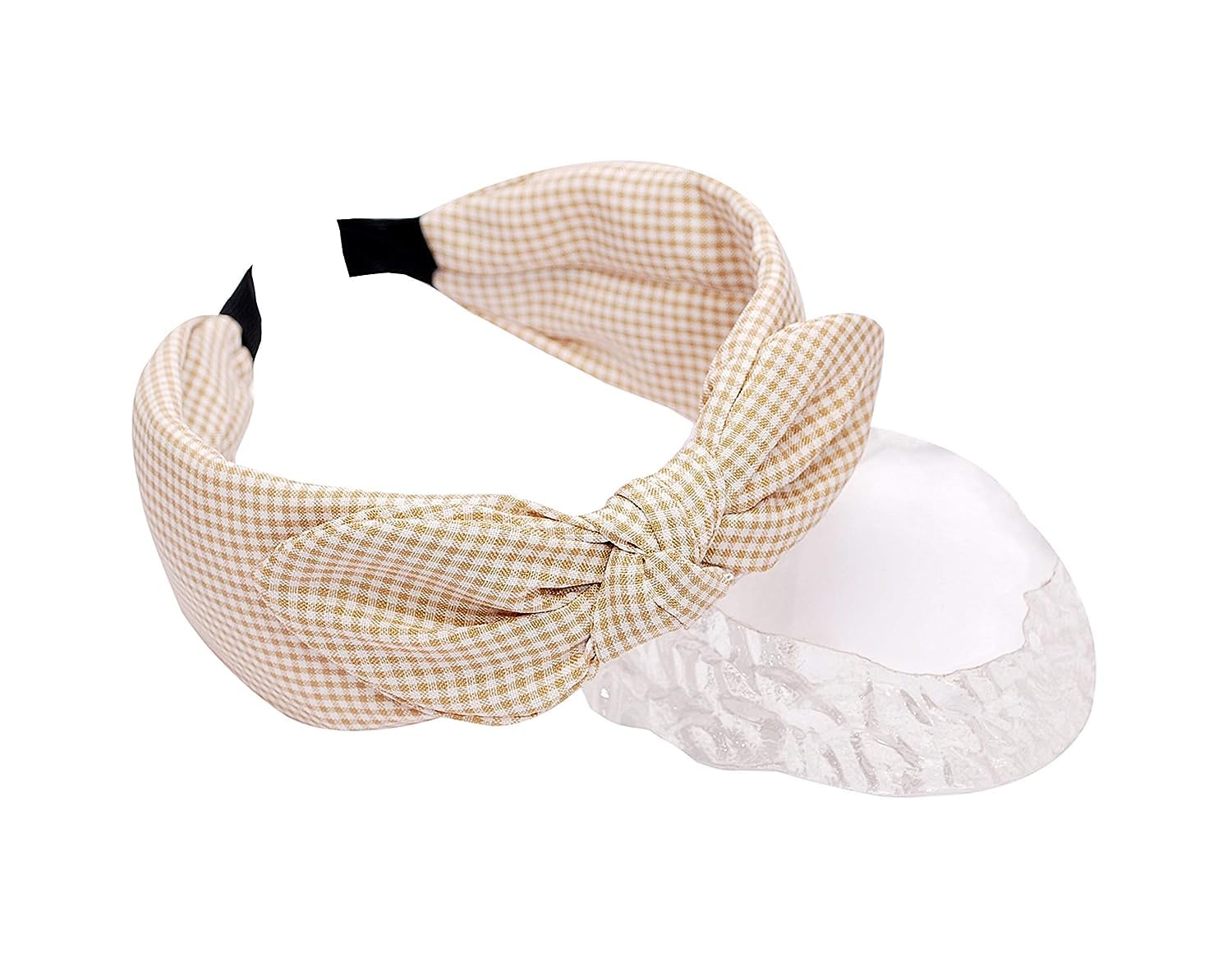 Jolene Hairband for Women | Knot Hair Band | Stretchy and Comfortable Hair Accessories for Girls and Women (Brown Check) (B0CVQ6Q4WQ) Amazon Price History, Amazon Price Tracker