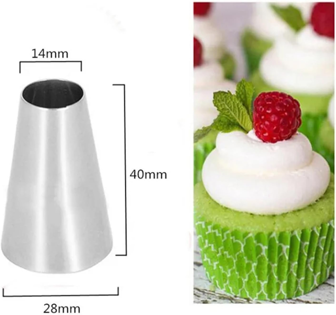Small Piping Tips 36PCS Large Size Round Metal Cake Cream Decoration Tip Stainless Steel Piping Icing Nozzle Pastry Tool Baking Tools #1A #2A #3A For Cake Cupcake Dessert Cookies Decorating