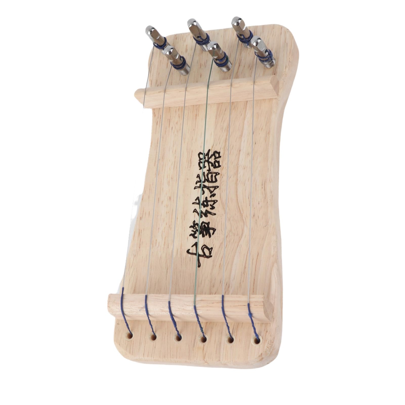 6 Strings Guzheng Finger Trainer Mini Guzheng Training Tool Musical Instrument Solid Wood Wooden Mini Guzheng Beginners Fingering Practice Tool 8.3x3.7in - Image 7