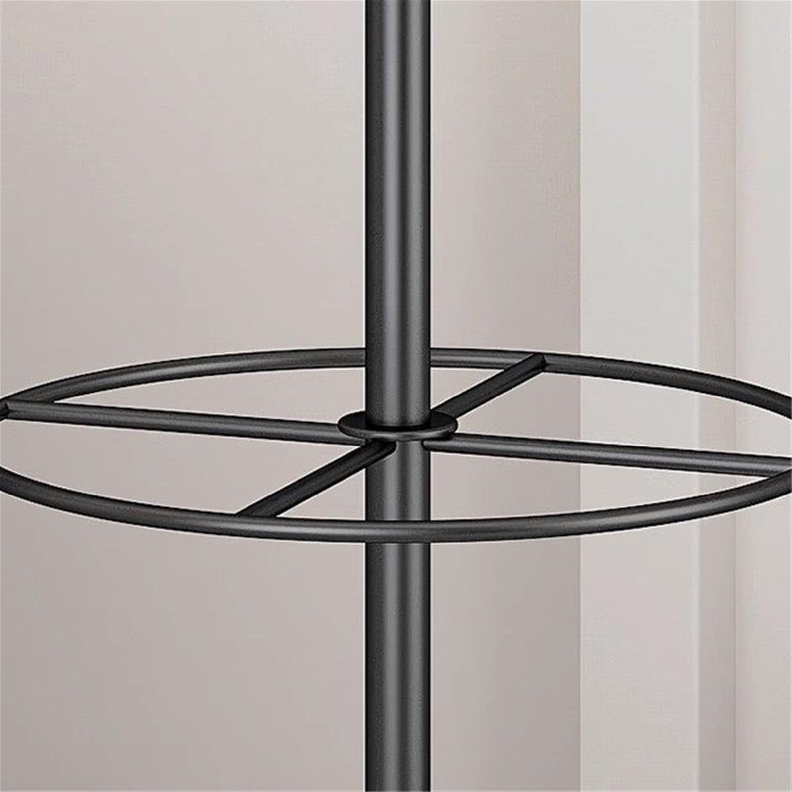 Porta abiti Espositore for calze sospese, scaffale for biancheria intima, ganci for prodotti, sciarpe, negozio di accessori, bancarella, pavimento rotante(Nero)