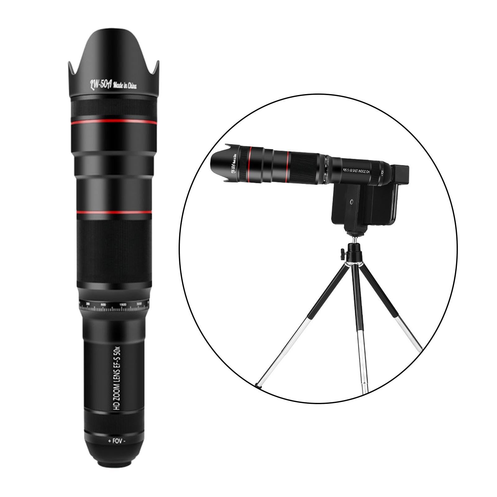 Lente de cámara de teléfono, telescopio monocular para teléfono Celular, visión a Larga Distancia, claridad, observaciones, Disfrute, Lente cámara Celular, conciertos