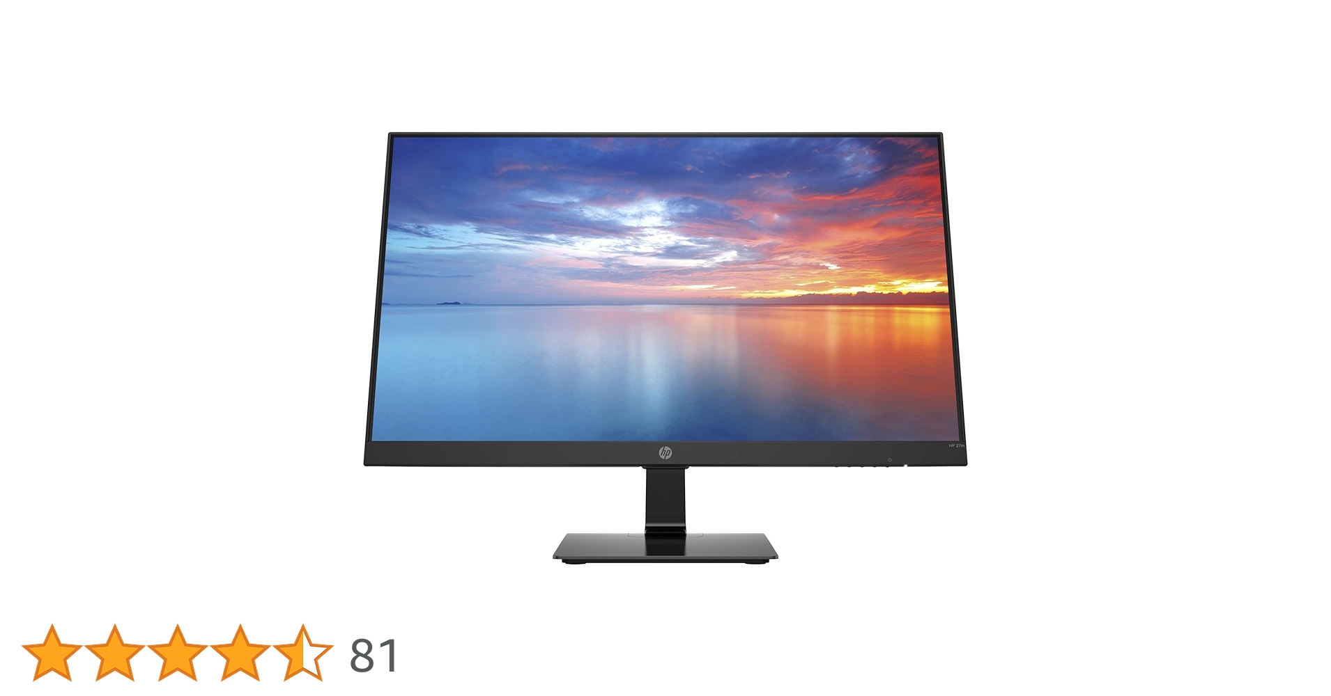 2020年製 HP 27m Display 液晶モニター 27インチ ★ Amazon.co.jp: HP 27M 27インチ 16:9 フルHD IPS LEDモニター